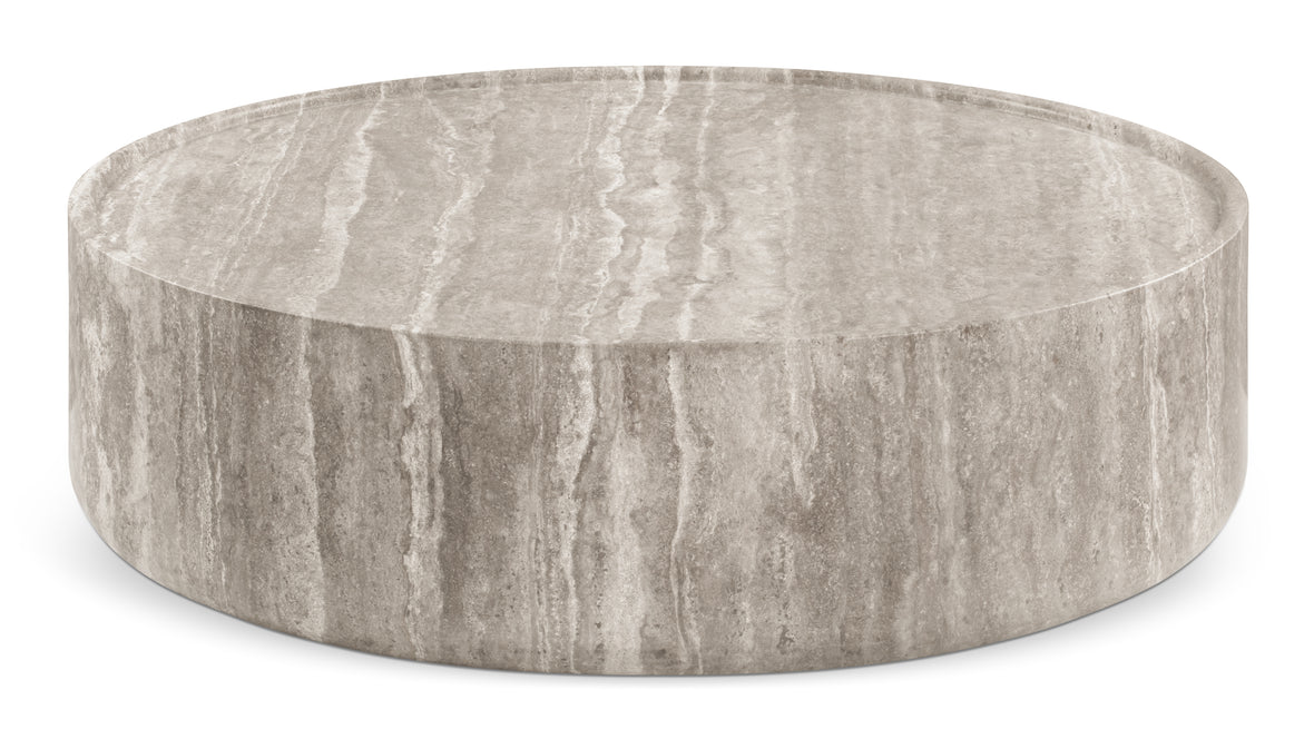 Toren - Toren Coffee Table, Silver Travertine