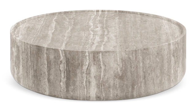 Toren - Toren Coffee Table, Silver Travertine