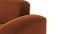 Muse - Muse Three Seater Sofa, Burnt Orange Velvet