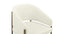 Esme - Esme Dining Chair, Eggshell Vegan Leather and Brushed Brass