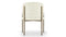 Esme - Esme Dining Chair, Eggshell Vegan Leather and Brushed Brass