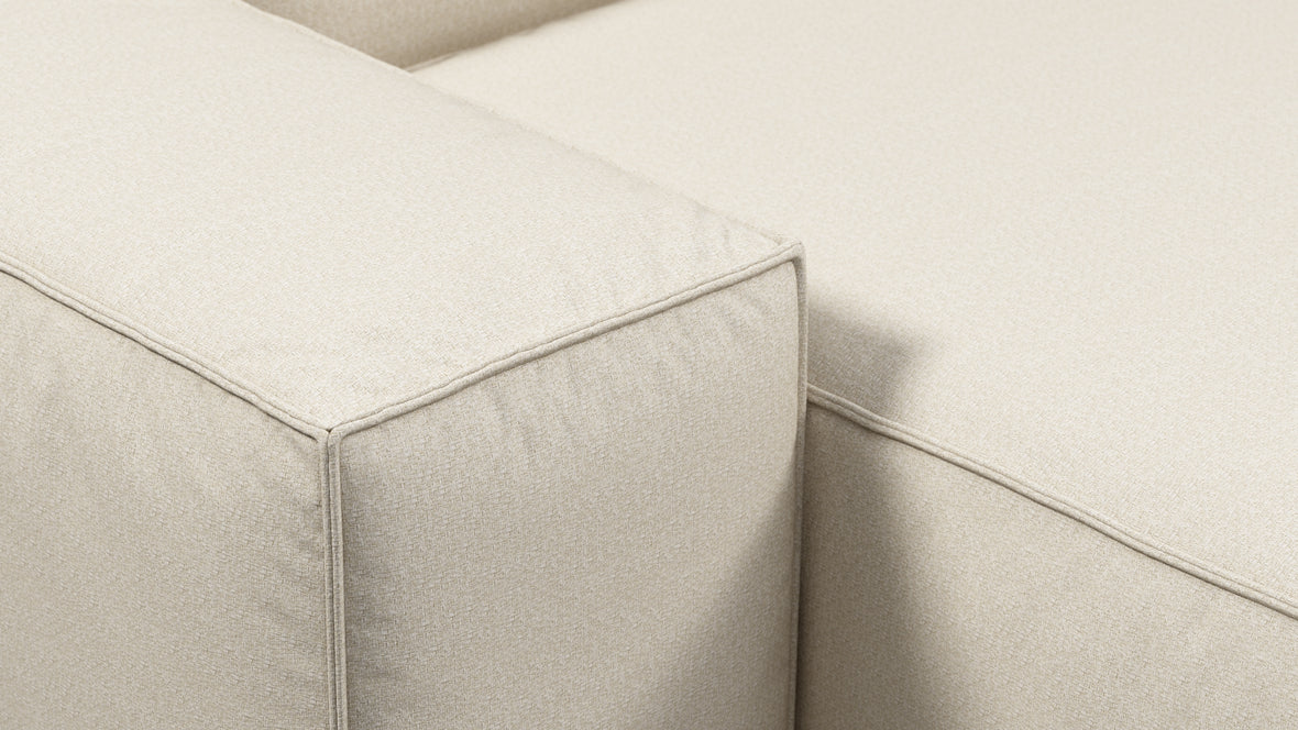 Andes - Andes Outdoor Module, Left Arm Chaise, Natural Textured Weave