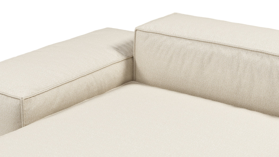 Andes - Andes Outdoor Module, Left Arm Chaise, Natural Textured Weave