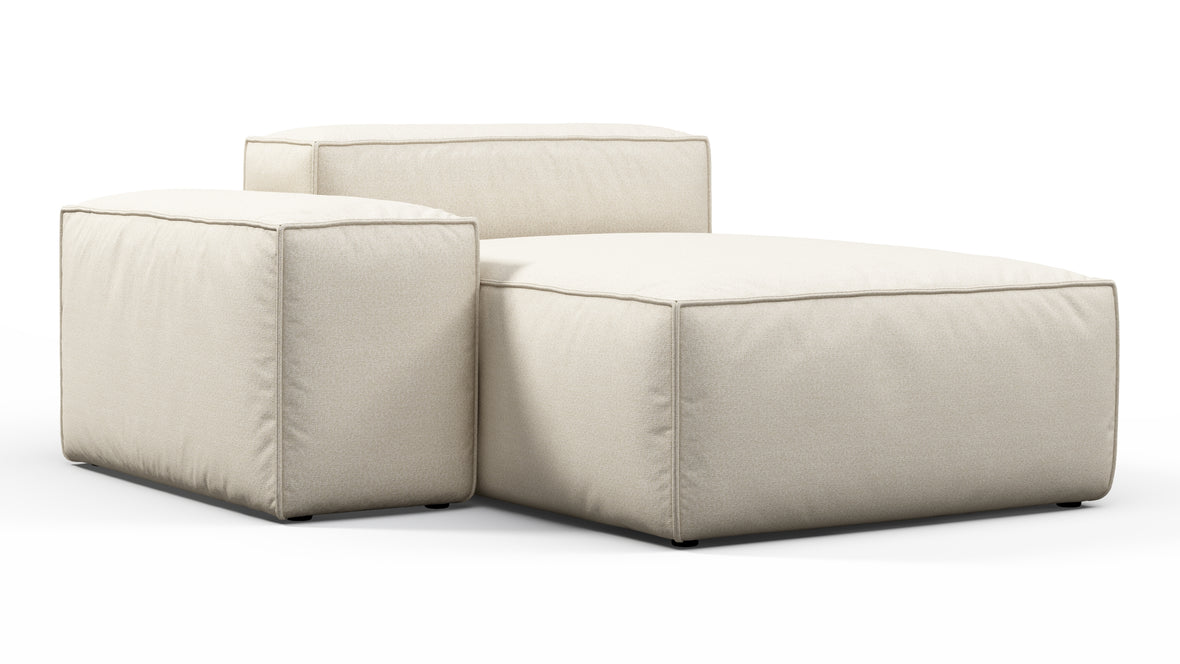 Andes - Andes Outdoor Module, Left Arm Chaise, Natural Textured Weave