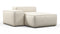 Andes - Andes Outdoor Module, Left Arm Chaise, Natural Textured Weave