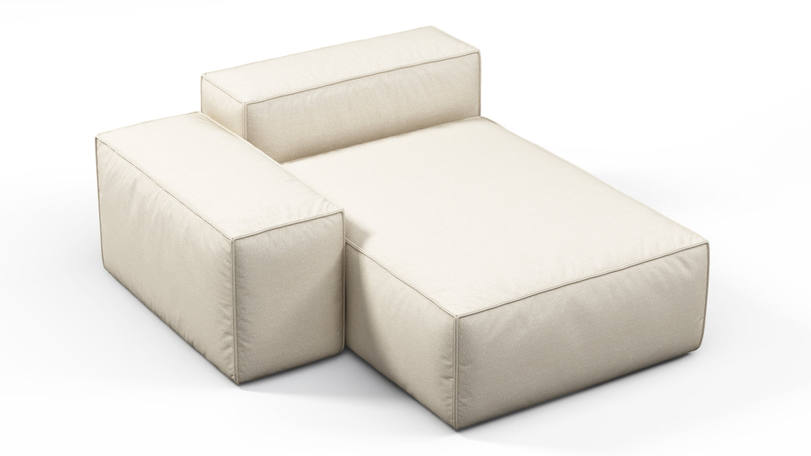 Andes - Andes Outdoor Module, Left Arm Chaise, Natural Textured Weave