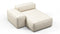 Andes - Andes Outdoor Module, Left Arm Chaise, Natural Textured Weave