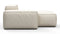 Andes - Andes Outdoor Module, Left Arm Chaise, Natural Textured Weave