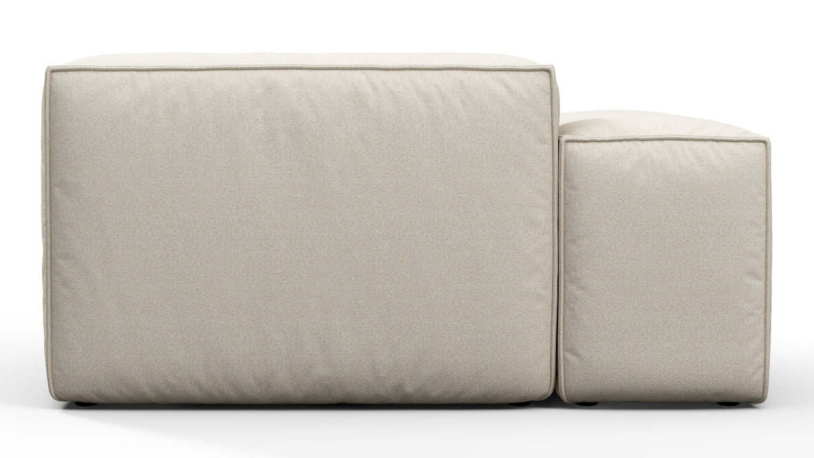 Andes - Andes Outdoor Module, Left Arm Chaise, Natural Textured Weave