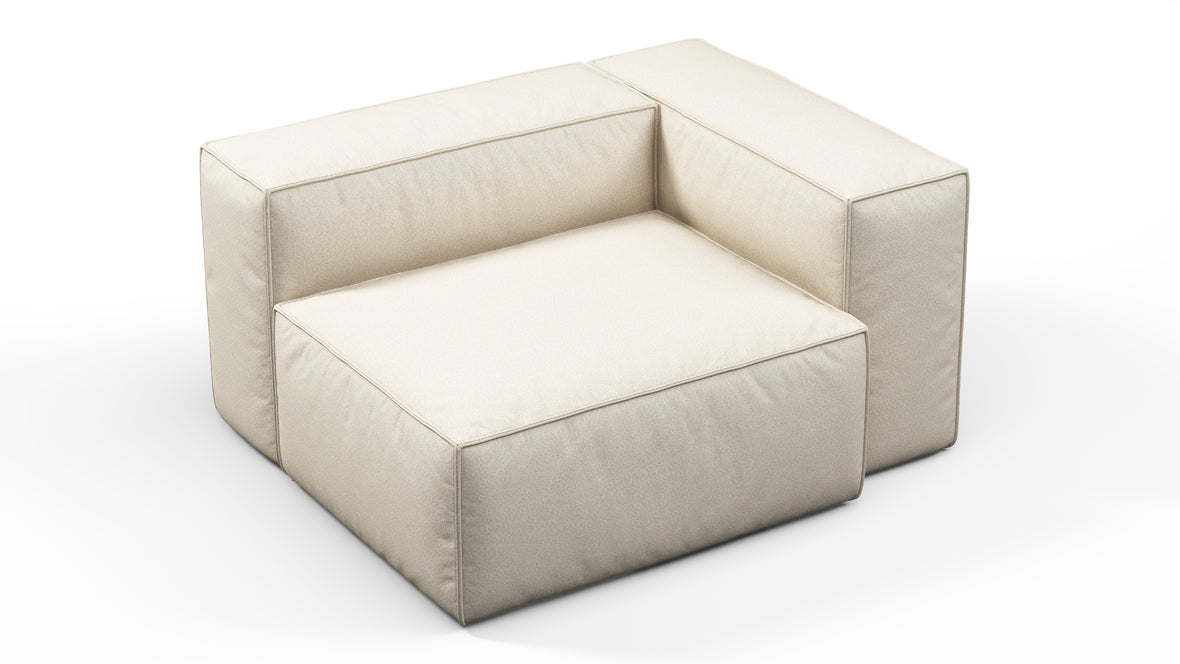 Andes - Andes Outdoor Module, Right Arm, Natural Textured Weave