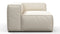Andes - Andes Outdoor Module, Right Arm, Natural Textured Weave