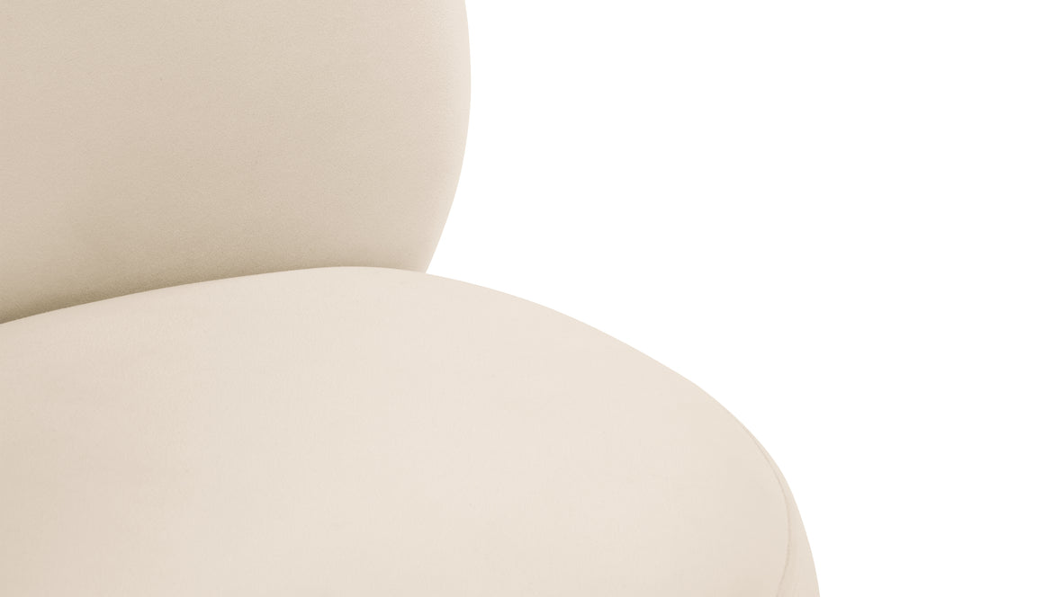 Ria - Ria Side Chair, Almond Velvet