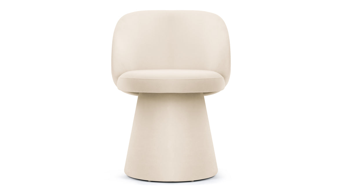 Ria - Ria Side Chair, Almond Velvet