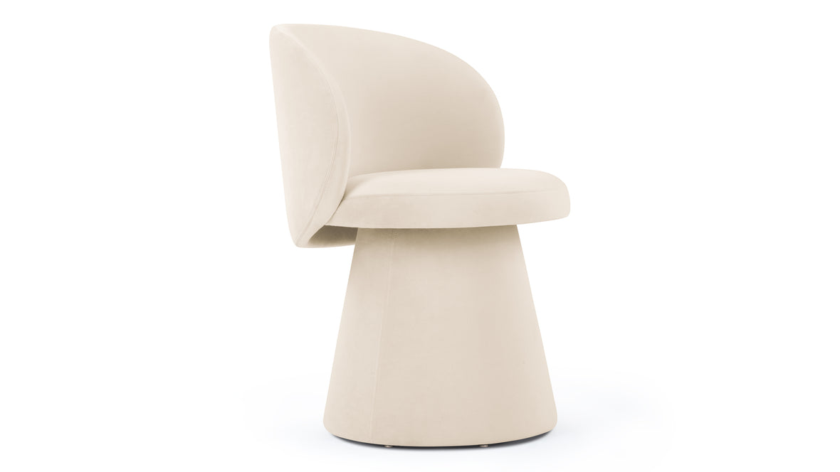 Ria - Ria Side Chair, Almond Velvet