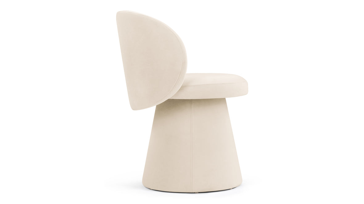 Ria - Ria Side Chair, Almond Velvet