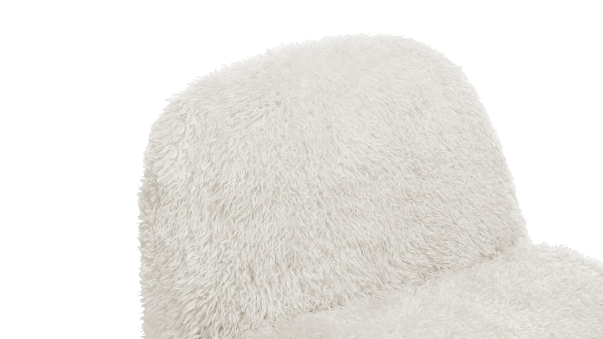 Rocha - Rocha Lounge Chair, Natural Vegan Fur