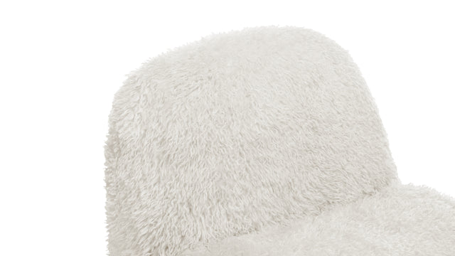 Rocha - Rocha Lounge Chair, Natural Vegan Fur