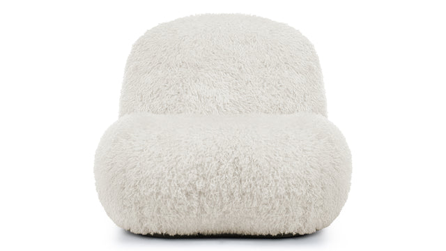 Rocha - Rocha Lounge Chair, Natural Vegan Fur