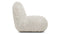 Rocha - Rocha Lounge Chair, Natural Vegan Fur