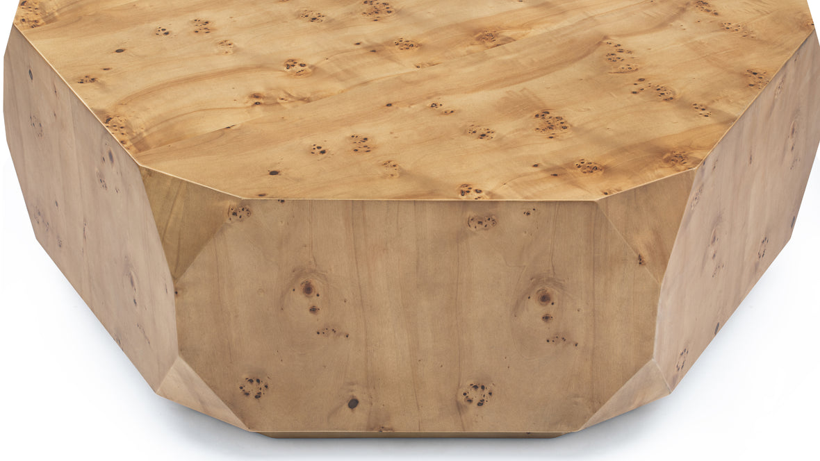 Callie - Callie Coffee Table, Burl Walnut