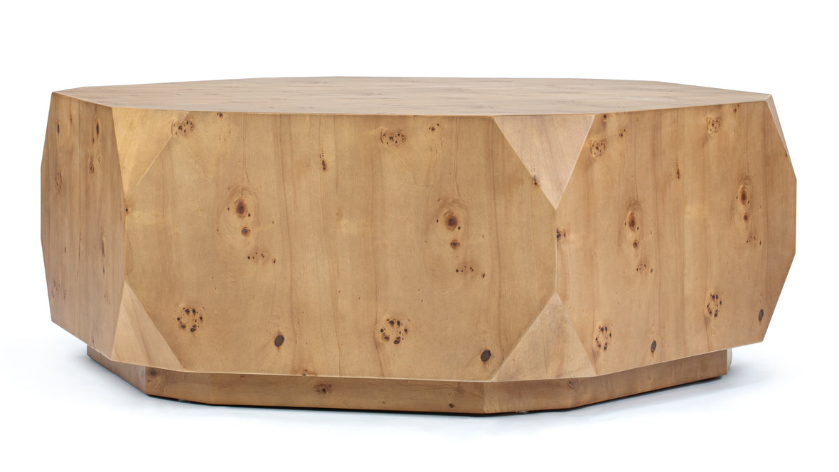 Callie - Callie Coffee Table, Burl Walnut