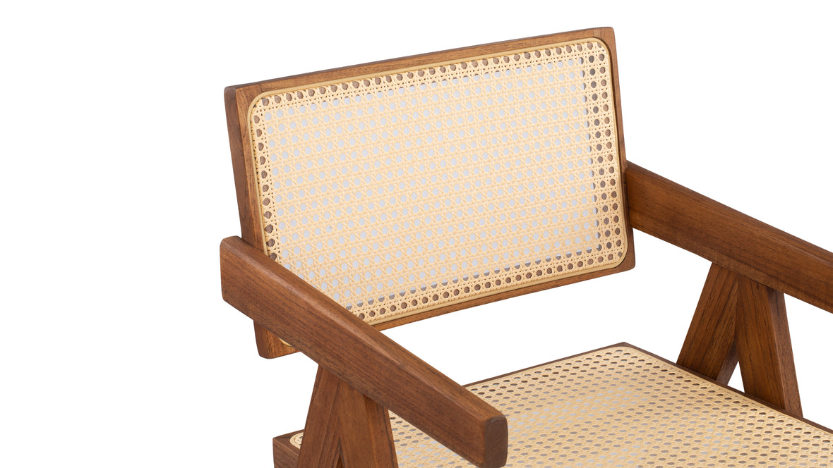 Jeanneret Outdoor - Jeanneret Outdoor Armchair, Walnut Stained Teak
