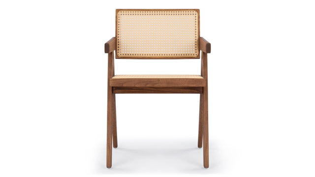 Jeanneret Outdoor - Jeanneret Outdoor Armchair, Walnut Stained Teak