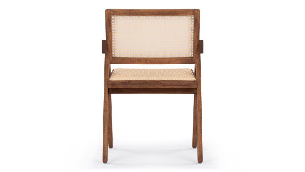Jeanneret Outdoor - Jeanneret Outdoor Armchair, Walnut Stained Teak