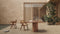 Lotus - Lotus Outdoor Dining Table, Walnut Stained Teak, 47