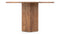 Lotus - Lotus Outdoor Dining Table, Walnut Stained Teak, 47
