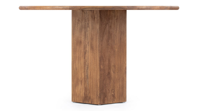 Lotus - Lotus Outdoor Dining Table, Walnut Stained Teak, 47