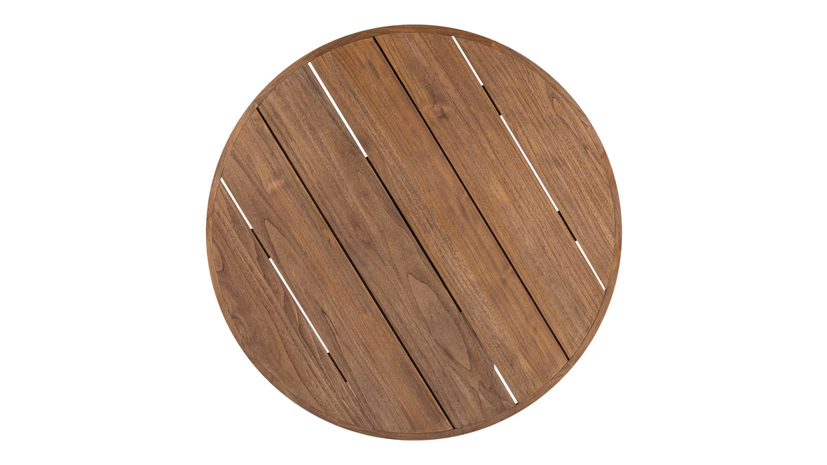 Lotus - Lotus Outdoor Dining Table, Walnut Stained Teak, 47