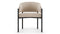 Esme Outdoor - Esme Outdoor Dining Chair, Latte Performance Weave and Black