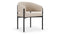 Esme Outdoor - Esme Outdoor Dining Chair, Latte Performance Weave and Black