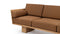 Suelo - Suelo Outdoor Sofa, Natural Teak with Mocha Cushions