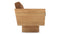 Suelo - Suelo Outdoor Sofa, Natural Teak with Mocha Cushions