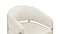 Esme Outdoor - Esme Outdoor Dining Chair, Ivory Performance Weave and Brushed Brass