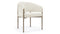 Esme Outdoor - Esme Outdoor Dining Chair, Ivory Performance Weave and Brushed Brass