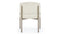 Esme Outdoor - Esme Outdoor Dining Chair, Ivory Performance Weave and Brushed Brass