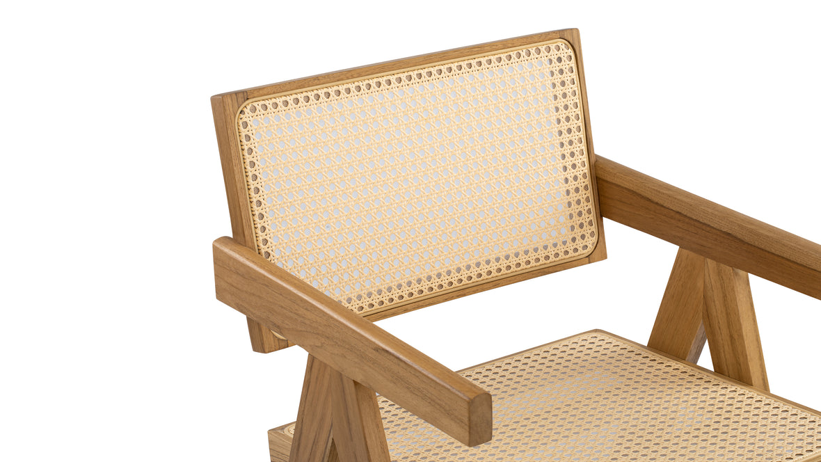 Jeanneret Outdoor - Jeanneret Outdoor Armchair, Natural Teak