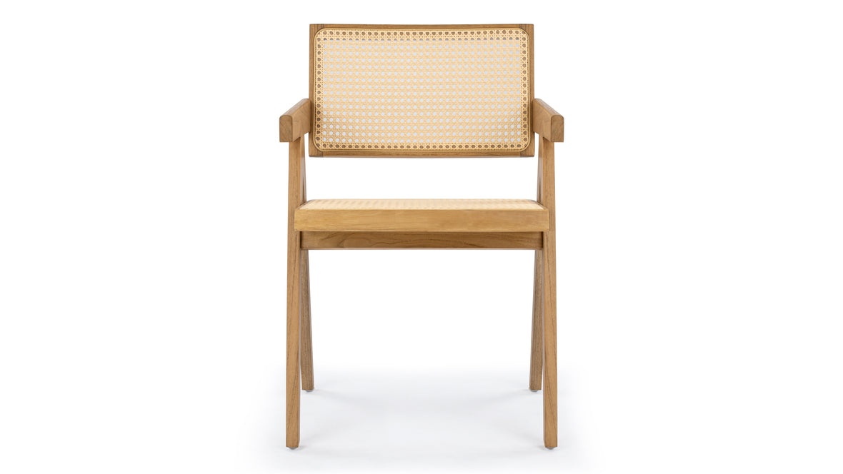Jeanneret Outdoor - Jeanneret Outdoor Armchair, Natural Teak