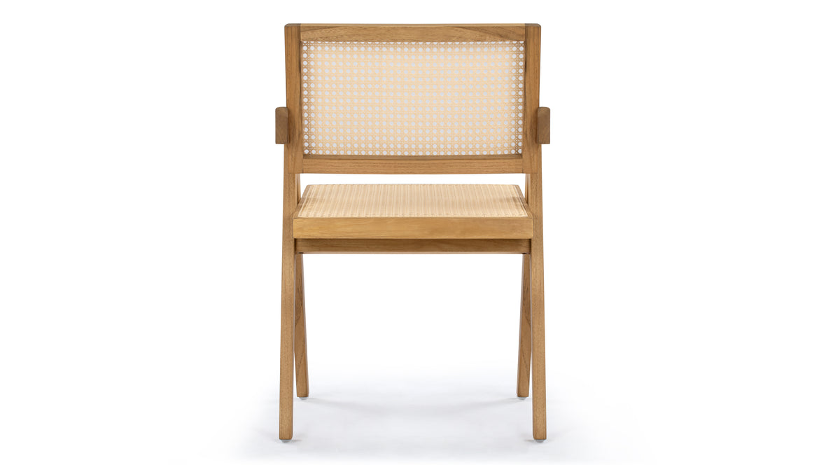 Jeanneret Outdoor - Jeanneret Outdoor Armchair, Natural Teak