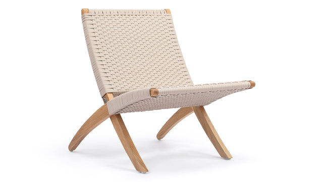 Cuba - Cuba Outdoor Chair, Natural Teak