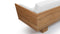 Suelo - Suelo Outdoor Sofa, Natural Teak with White Cushions