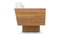 Suelo - Suelo Outdoor Sofa, Natural Teak with White Cushions