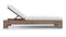 Lusso - Lusso Outdoor Lounger, Weathered Teak with White Cushions