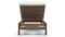 Lusso - Lusso Outdoor Lounger, Weathered Teak with White Cushions