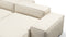 Andes - Andes Outdoor Sectional, Double Sided, Right Chaise, Natural Textured Weave