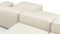 Andes - Andes Outdoor Sectional, Double Sided, Right Chaise, Natural Textured Weave