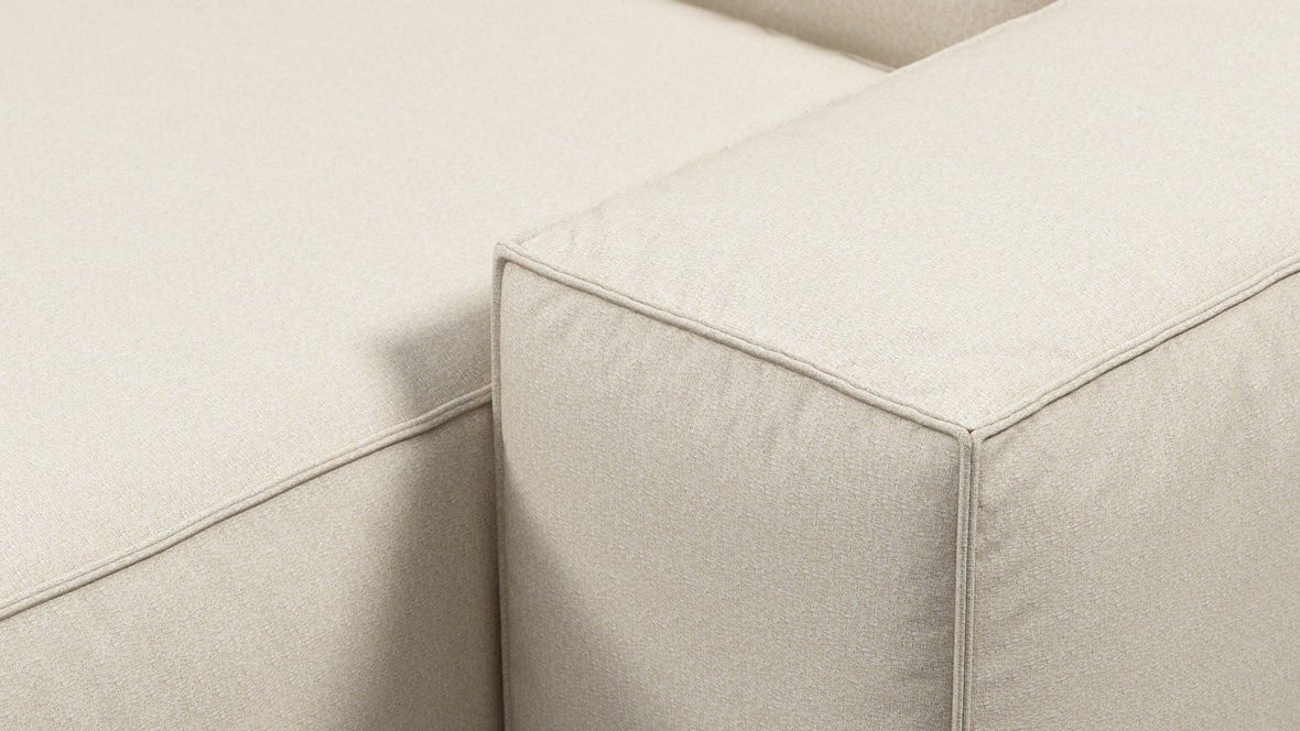 Andes - Andes Outdoor Sectional, Right Chaise, Natural Textured Weave